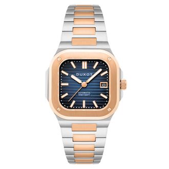Duxot Quadrata Automatic Blue Dial Mens Watch DX-2073-44