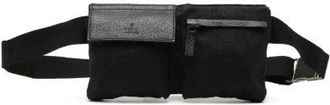 Gucci Pre-owned Belt Bags, female, Black, Size: ONE SIZE Pre-owned GG Canvas Waist Bag