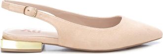 Xti Womens Suede Slingback Flats 14106504, Beige