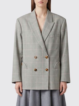 Blaz&eacute; Milano Blazer doppiopetto in misto lana e seta con motivo tartan