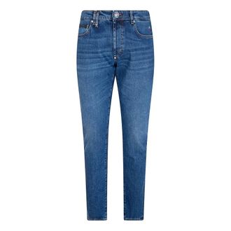 Philipp Plein Slim-fit Jeans, male, Blue, Size: W33 Basic Straight Cut Jeans