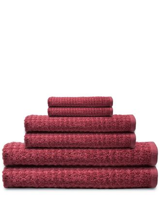 Espalma Textured 6pc Combed Bath Towel Set