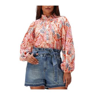 Suncoo Dames, Blouses & Shirts, Veelkleurig, Maat: XS Linnen