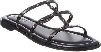 Schutz Lydia Flat Leather Sandal