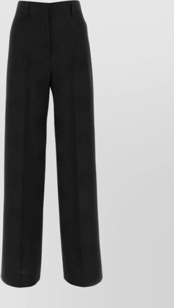 Burberry wool blend wide-leg trousers