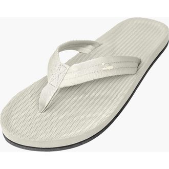 indosole Responsibly-Made Tire Sole Easy Living Flip Flops in Sea Salt at Nordstrom, Size 10