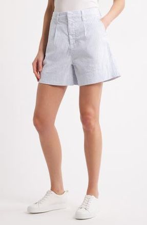 Frank & Eileen Waterford Walking Shorts in Blue White Stripe at Nordstrom Rack, Size 14