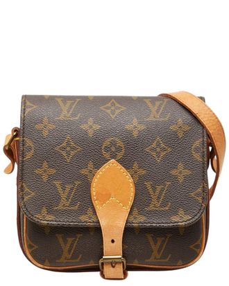 Louis Vuitton Brown Coated/Waterproof Canvas Mini Cartesier (Authentic Pre- Loved)