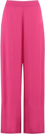Clips Wijde Pijpen Cropped Broek - Dames - Wijde Broeken - Roze - XL - Broeken