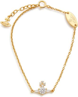 Vivienne Westwood Ofelia orb Sterling Silver Bracelet - Gold - One Size