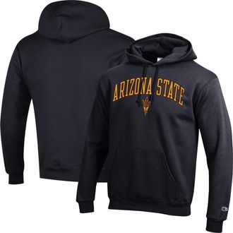 Champion Mens Champion Black Arizona State Sun Devils Arched Logo Fleece Pullover Hoodie at Nordstrom, Size Small