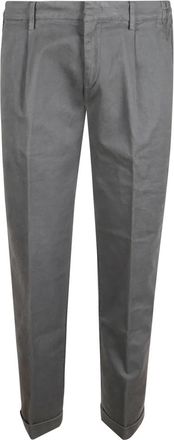 Fay Chinos - Heren - Chinos - Grijs - W38 - Leer - Broeken