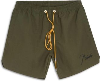 Rhude Radiator Zwembroek - Heren - Strandmode - Groen - M - Nylon - Badmode