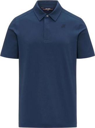 K-Way Polo Shirts - Heren - Polos - Blauw - 2XL - Katoen - Tops