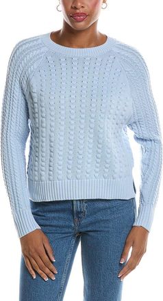 Autumn Cashmere Popcorn Raglan Crewneck Sweater