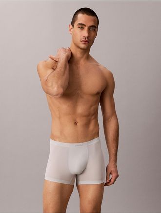 Calvin Klein Mens Invisibles Trunk - Grey - XL