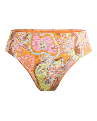 Roxy Bikini-Hose ROXY Floraldelic, Damen, Gr. M, US-Gr&ouml;ssen, orange (mock orange roxy delic), Obermaterial: 87% Nylon, 13% Elasthan;, Badehosen Bikini-Hose