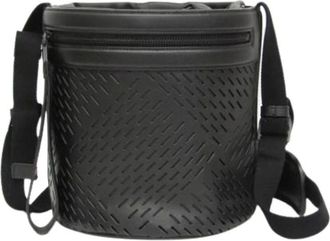 Bottega Veneta Pre-owned Bucket Bags, male, Black, Size: ONE SIZE Pre-owned Drawstring Bucket Bag