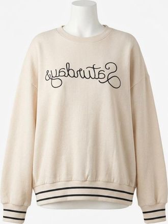 Z Supply Oversized Saturdays Sweatshirt In Beige