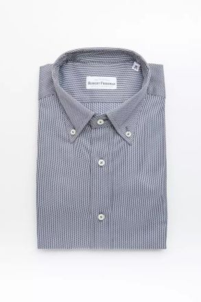 Robert Friedman Blue Cotton Mens Mens Shirt