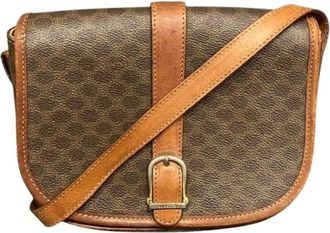 Celine Pre-owned Borsa a Spalla Macadam in PVC e Pelle - - Pre-owned - Donna - Marrone - ONE SIZE