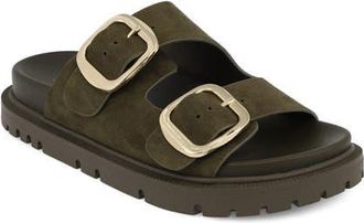 Mia Alttar Slide Sandal in Khaki at Nordstrom, Size 9.5