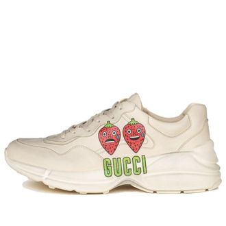 Gucci Rhyton GG Apple Sneakers Cream White Red 699292-DRW00-9522