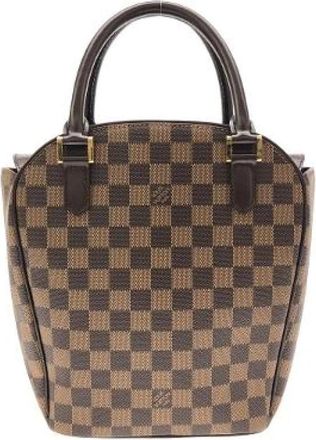 Louis Vuitton Pre-owned Damier Sarria Horizontal Gecoat Canvas Handtas - Dames - Vintage Handtas - Bruin - ONE Size - Vintage