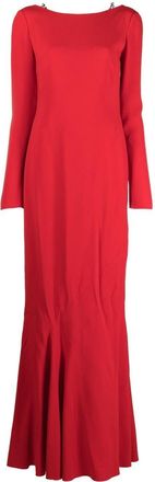 Givenchy chain-link detail dress - women - Acetate/Spandex/Elastane/Viscose - 36 - Red