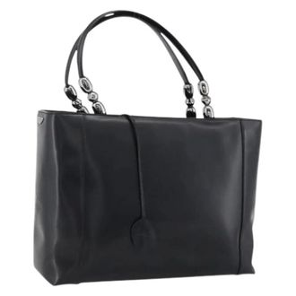 Dior Pre-owned Tote Bags, female, Black, Size: ONE SIZE Pre-owned Patent Leather Tote Bag