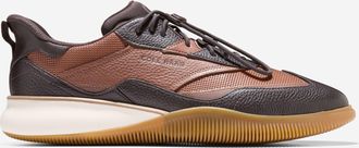 Cole Haan Mens 6.ZER&Oslash;GRAND Quick-On Leather Sneakers - Brown Size 10.5