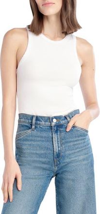 Favorite Daughter The Favorite Rib Tank in White at Nordstrom, Size X-Large