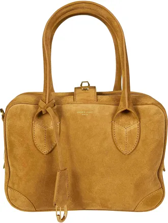 Golden Goose Vita Bag Suede Double Handles Handbag