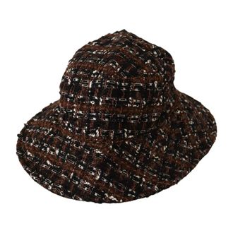 【VIP価格】DOLCE & GABBANA Off White Fur Bucket Hat DOLCE & GABBANA Hat Off White Acrylic Fur Womens Bucket