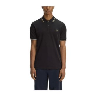 Fred Perry Polo Shirts, male, Black, Size: 2XL Polo Shirts