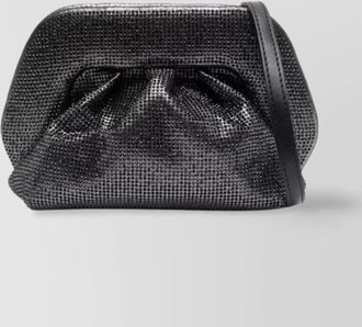 Themoirè gea strass clutch bags