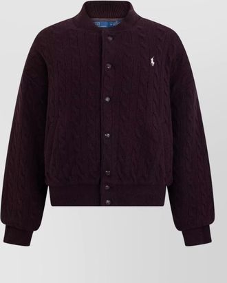 Polo Ralph Lauren wool cashmere ribbed collar cardigan