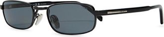 Prada Narrow Rectangle-frame Sunglasses - Black - One Size
