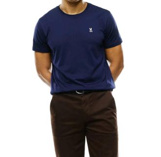 Psycho Bunny Classic Crew Neck Tee In Evening Blue
