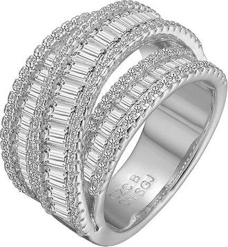 Genevive Silver Cz Ring