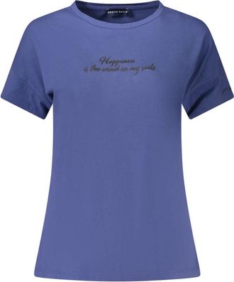 North Sails T-shirt met korte mouwen - Dames - T-shirts - Blauw - M - Katoen - Tops