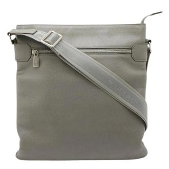 Louis Vuitton Pre-owned Cross Body Bags, female, Gray, Size: ONE SIZE Pre-owned Taiga Sasha Shoulder Bag