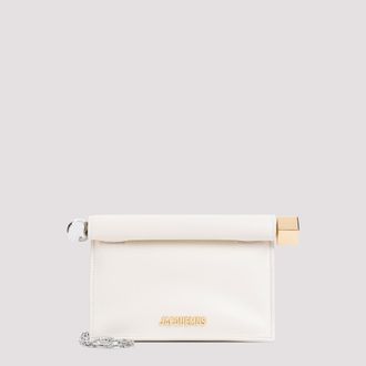 Jacquemus Ivory La Pochette Rond Carr Clutch