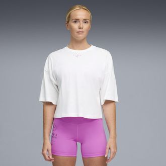 Puma T-shirt cropped PUMA x HYROX Lifestyle da donna, Abbigliamento, Bianco, XXS