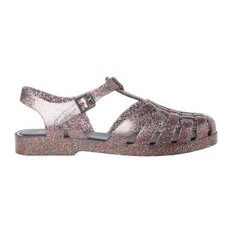 Melissa Flat Sandals, female, Multicolor, Size: 6 US Possession Glitter Jelly Sandals