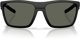 Costa Pargo 61mm Polarized Square Sunglasses in Netplus Black/gray at Nordstrom