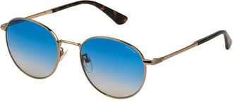 Police SPLD94 ROADIE 4 08M2 Mens Sunglasses Brown Size 53