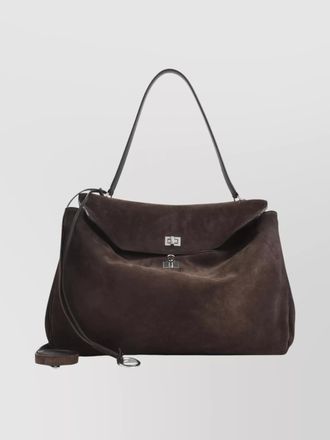 Balenciaga rodeo large suede leather shoulder bag