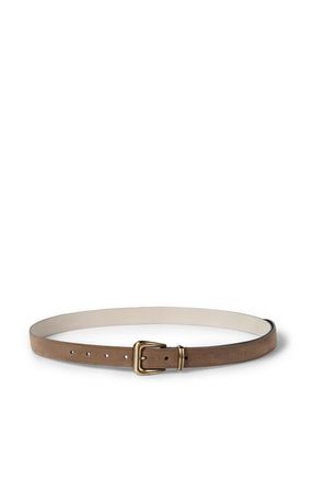 Brunello Cucinelli Suede belt in Light Brown at Nordstrom, Size X-Large