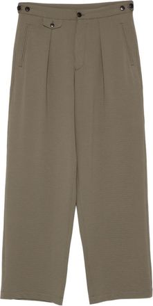 Emporio Armani Mens Wide-Leg Trousers